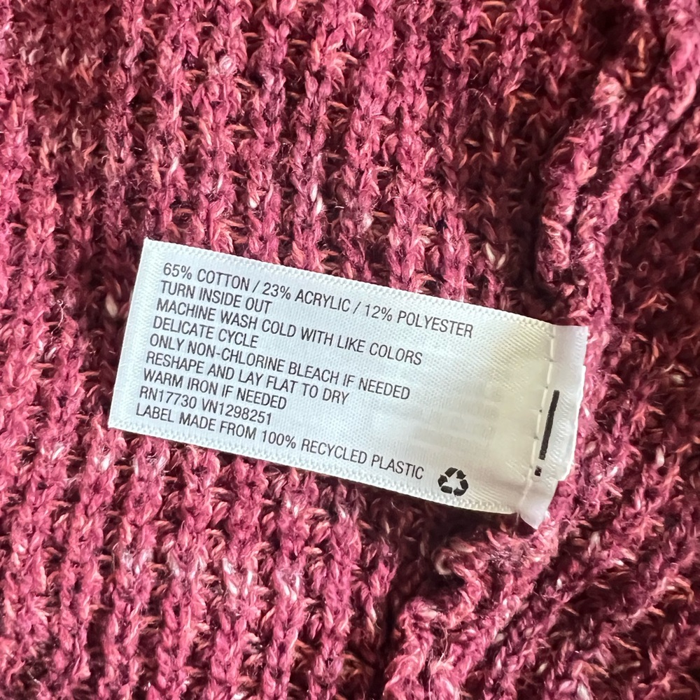 Universal Thread Maroon Knit Open Face Cardigan W… - image 6